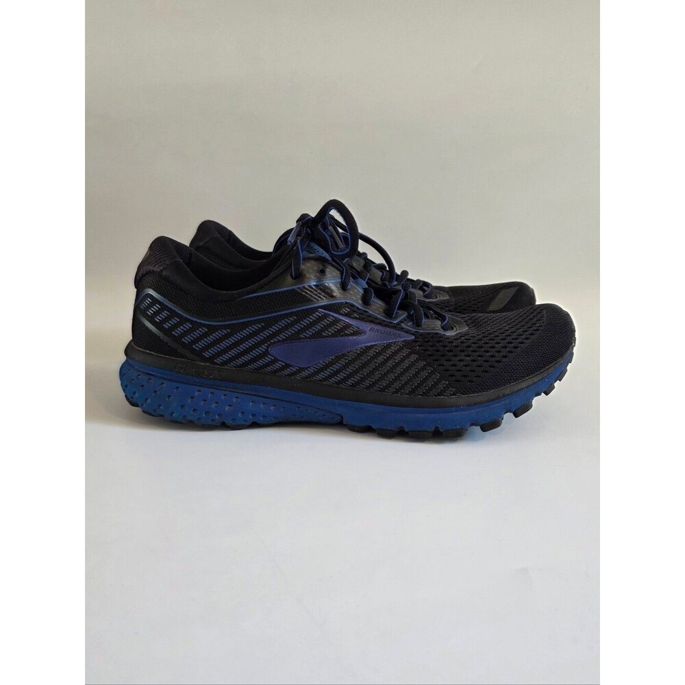 Brooks Ghost 12 Men's Black Blue Sneaker Size 9